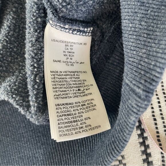 Amazon Essentials Navy Blue Crew Neck Basic Athleisure Casual Sweatshirt size XS - Picture 10 of 10